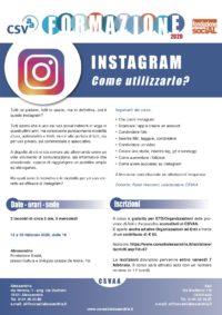 Corso “Instagram: come utilizzarlo?”