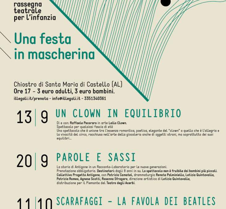 Al via la rassegna teatrale per l’infanzia “Una festa in mascherina”