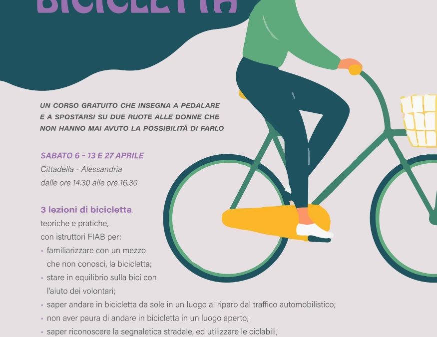 Dal progetto “Effe :Donne per le Donne” via al corso Bellezza in Bicicletta – lezioni di bici per mamme e bambini