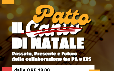 Giovedì 19 dicembre: “Il Patto di Natale – Passato, Presente e Futuro della collaborazione tra PA e ETS”